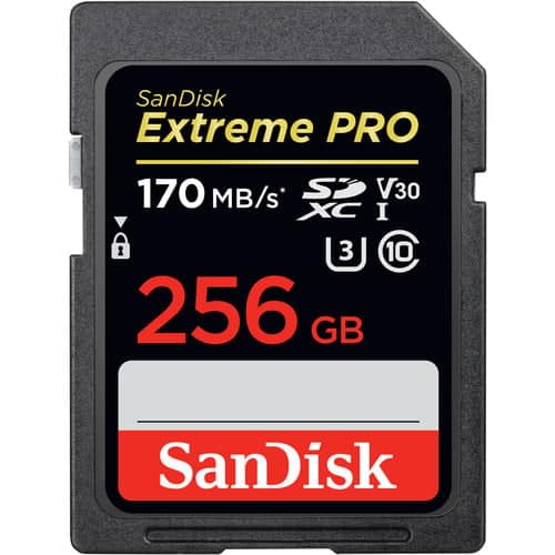 SanDisk 256GB Extreme PRO SDXC Memory Card