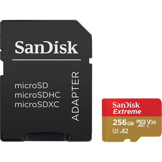 SanDisk Extreme 256GB UHS-I microSDXC Memory Card