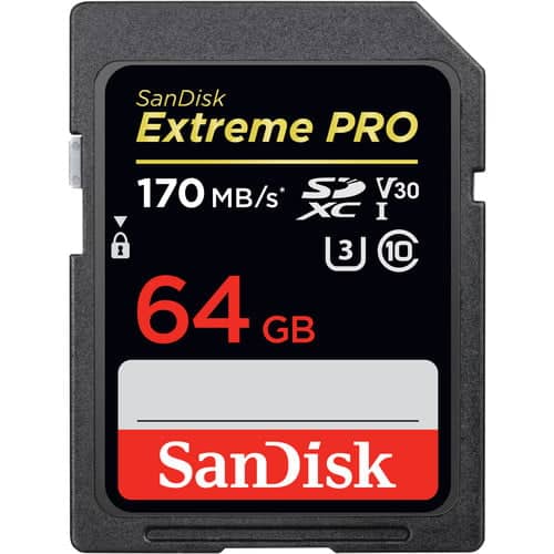 SanDisk 64GB Extreme PRO SDXC Memory Card