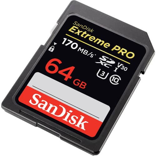 SanDisk 64GB Extreme PRO SDXC Memory Card