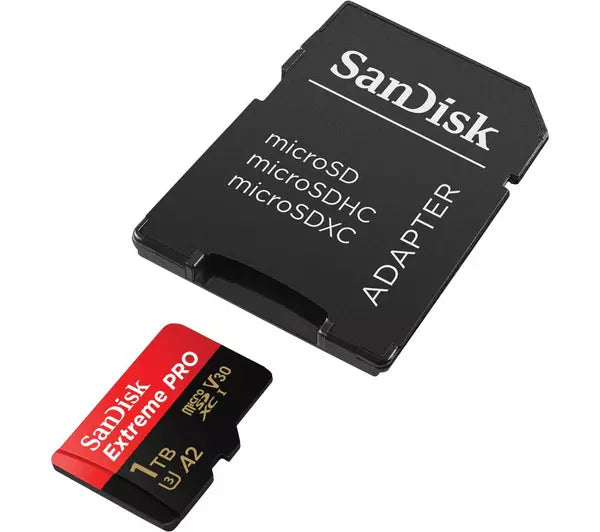 SanDisk Extreme PRO 1TB microSDXC Memory Card – SD Adapter Included