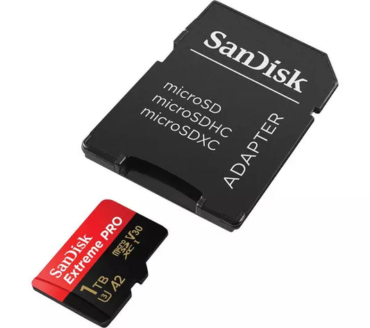 SanDisk Extreme PRO 1TB microSDXC Memory Card – SD Adapter Included
