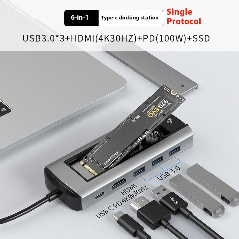 USB-C Docking Station Hub (6-in-1 / 8-in-1) – view 7