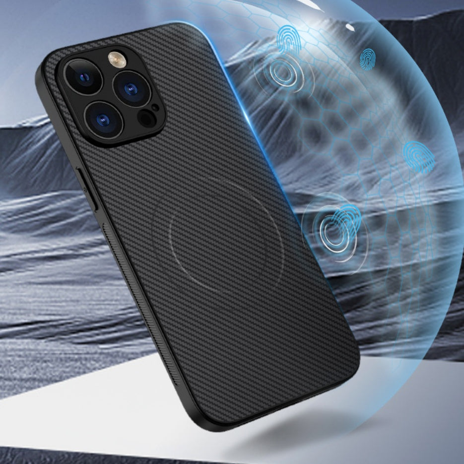 Carbon-Fibre Magnetic Phone Case
