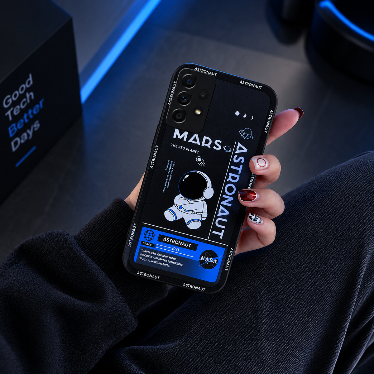 Astronaut Shockproof Phone Case