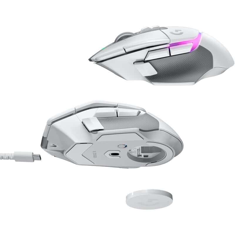 Logitech G502 X PLUS LIGHTSPEED Wireless RGB Gaming Mouse – White