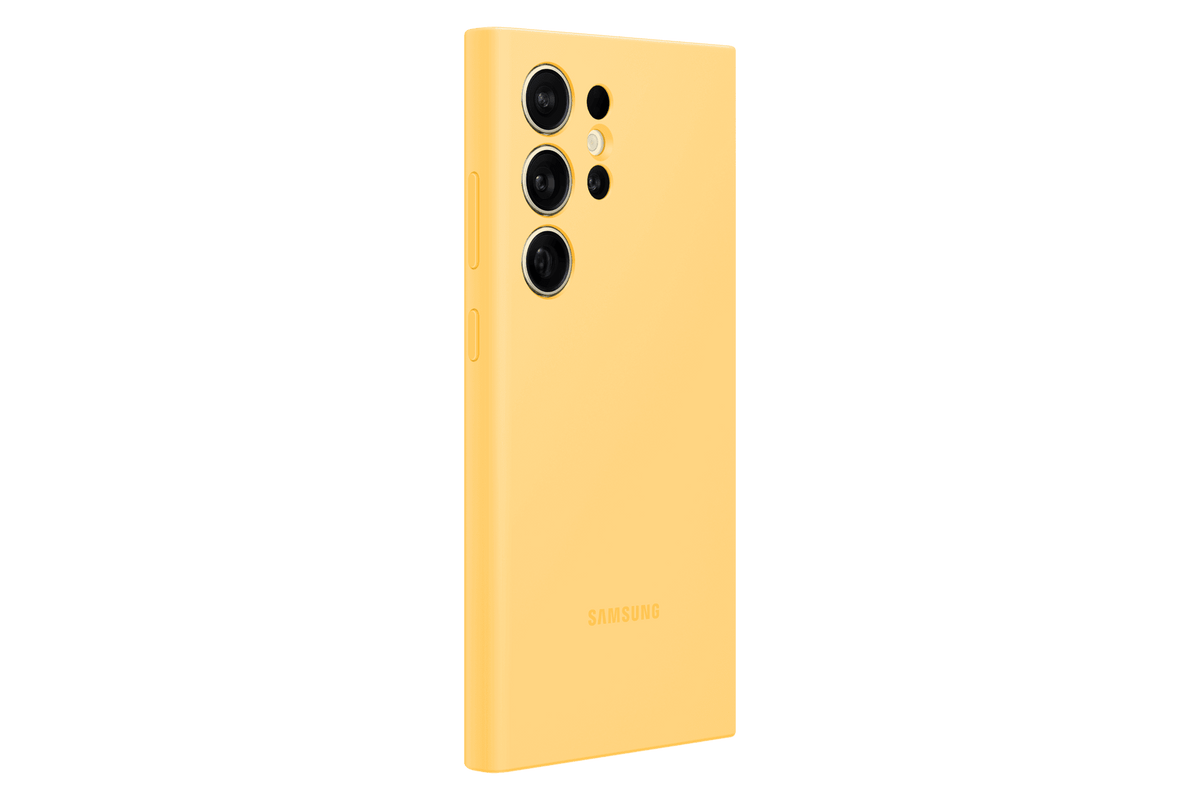 Official Samsung Galaxy S24 Ultra Silicone Case – Yellow